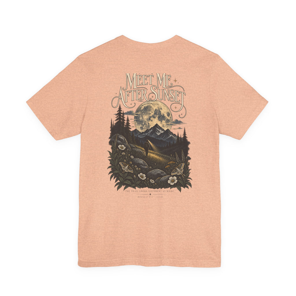 Meet Me After Sunset Tee — Vintage Moth & Moon Graphic T-Shirt