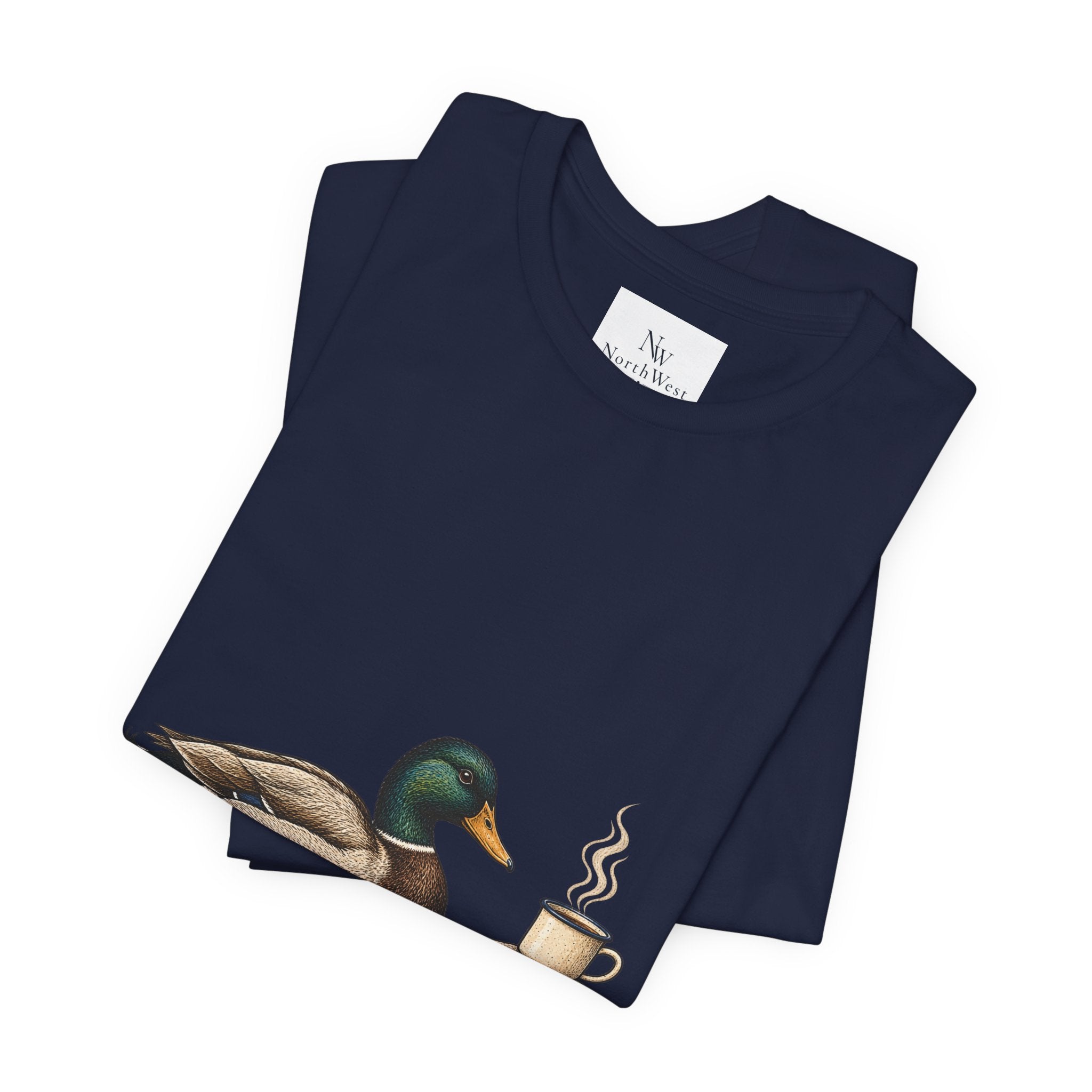 Slow Mornings Duck Tee — Cozy Cabin Nature Graphic T-Shirt