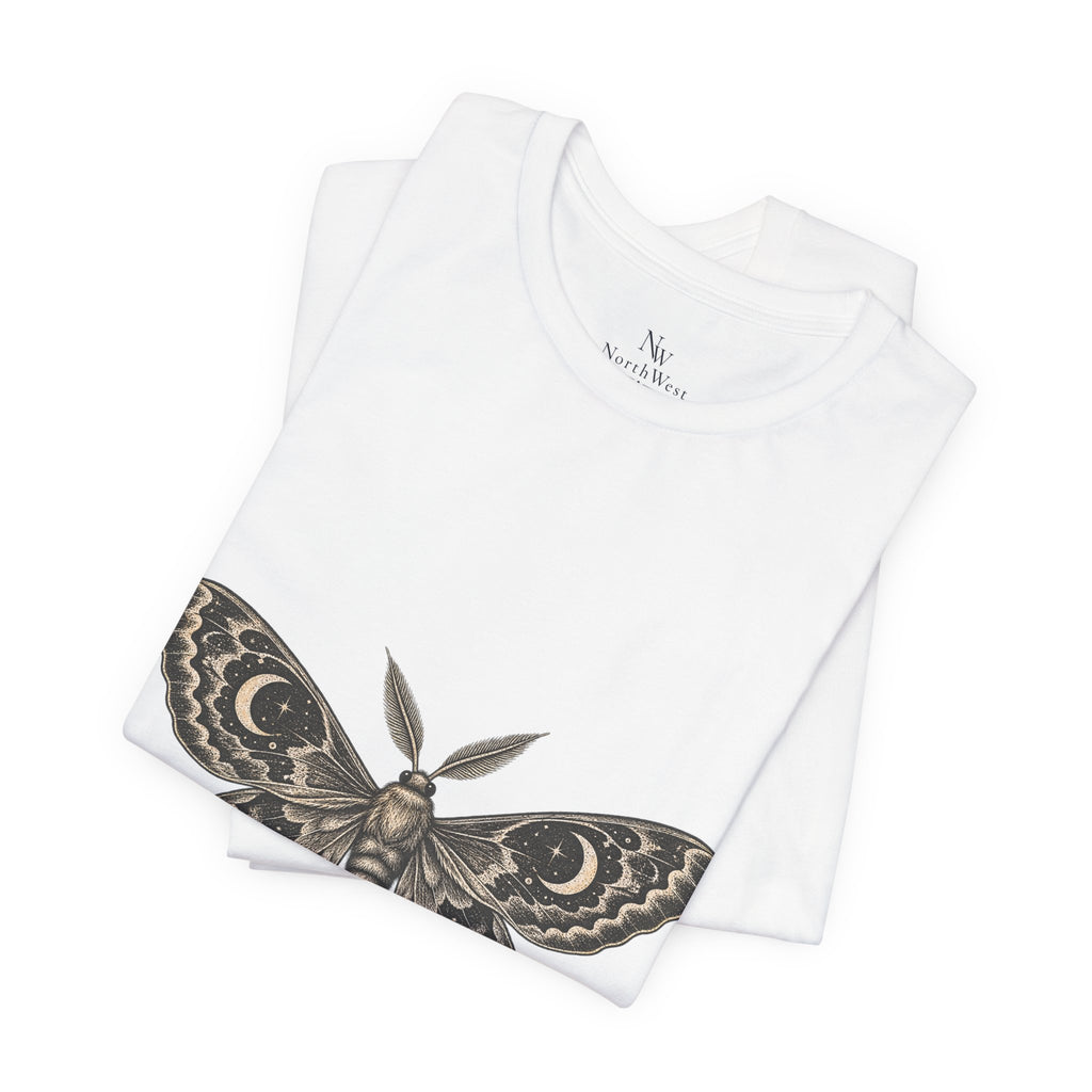 Meet Me After Sunset Tee — Vintage Moth & Moon Graphic T-Shirt