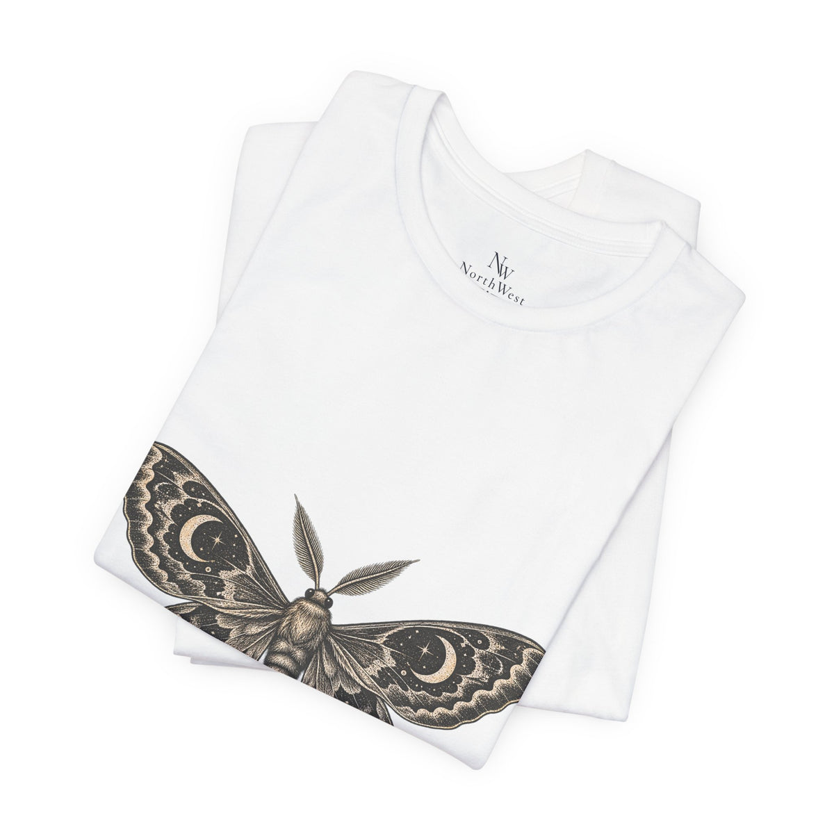Meet Me After Sunset Tee — Vintage Moth & Moon Graphic T-Shirt