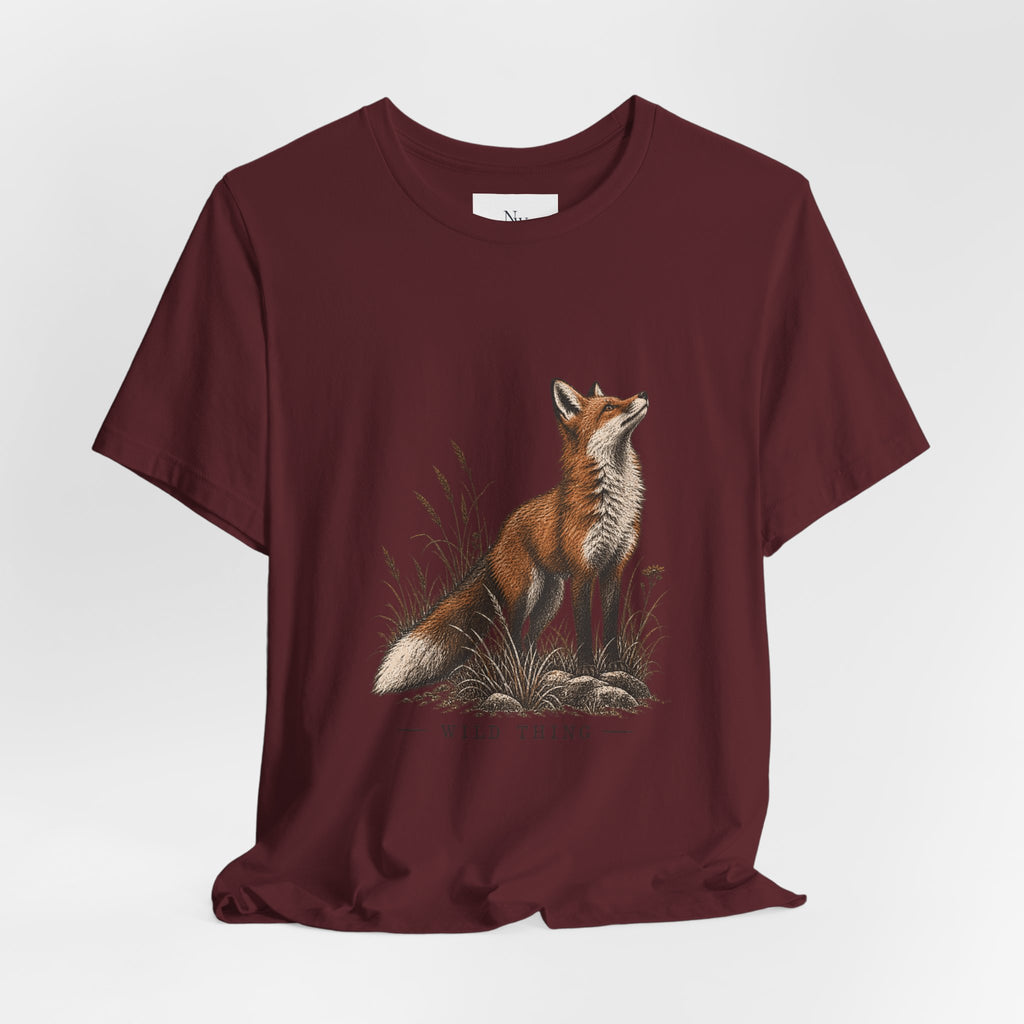 Wild Things Fox Tee — Woodland Nature Graphic T-Shirt