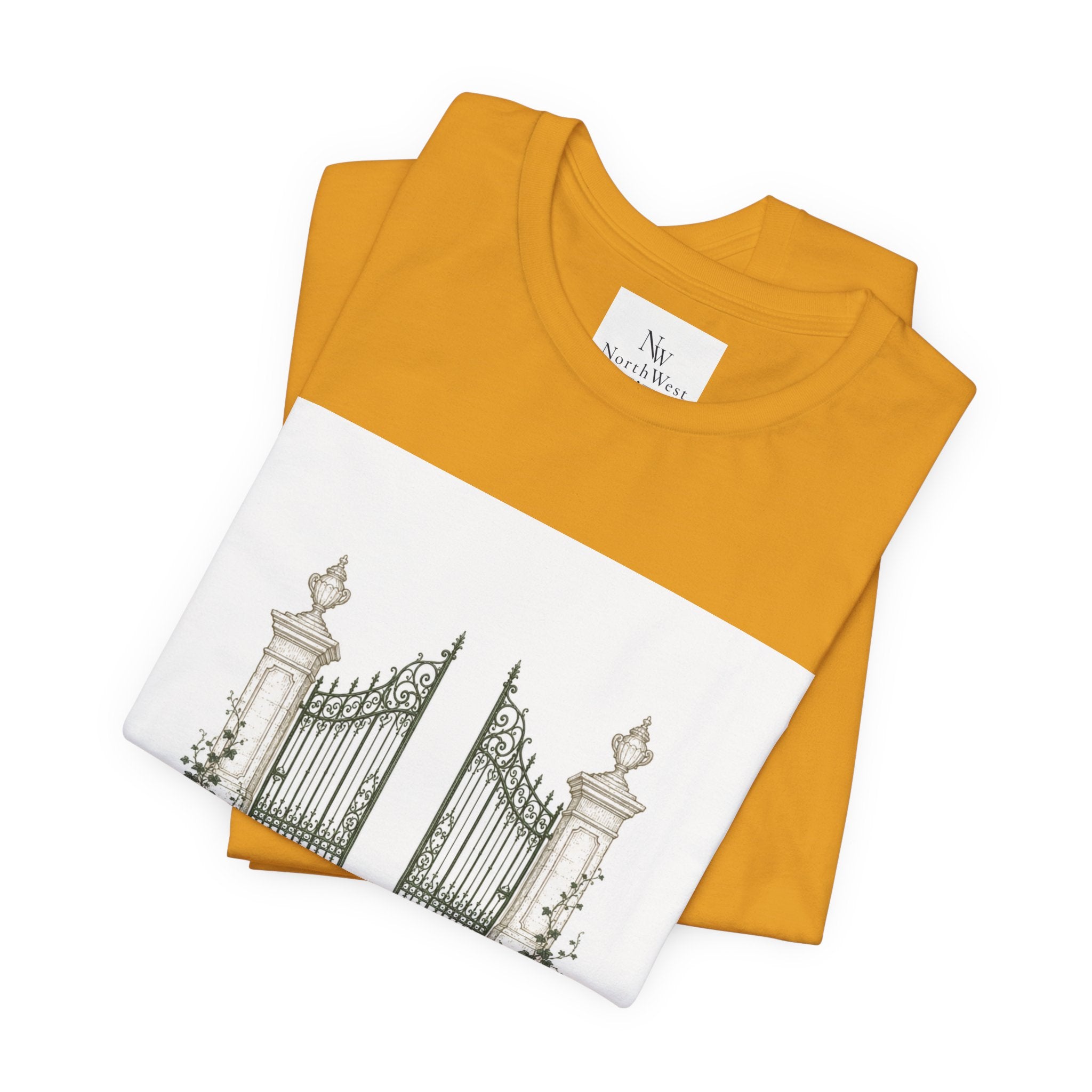 Private Grounds Tee — Vintage Garden Gate Graphic T‑Shirt
