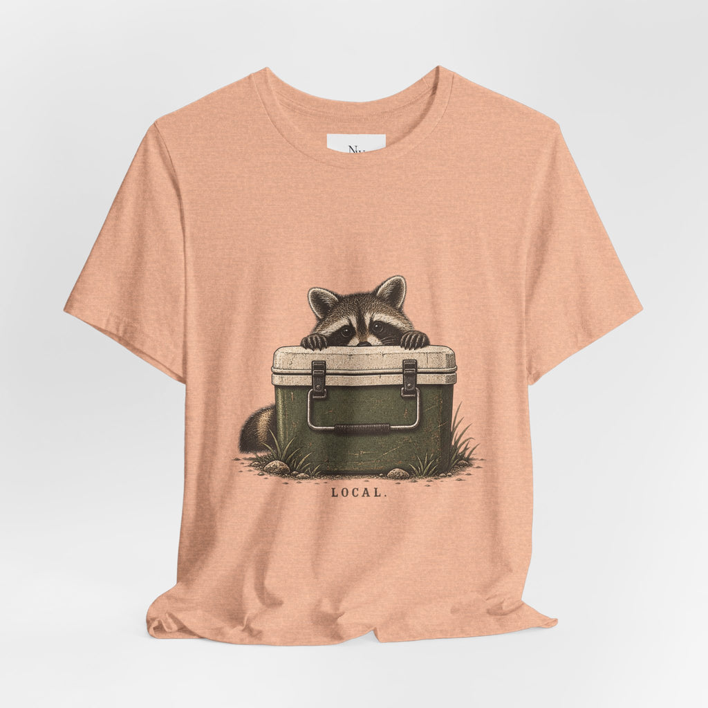 Local Wildlife Raccoon Camping Tee
