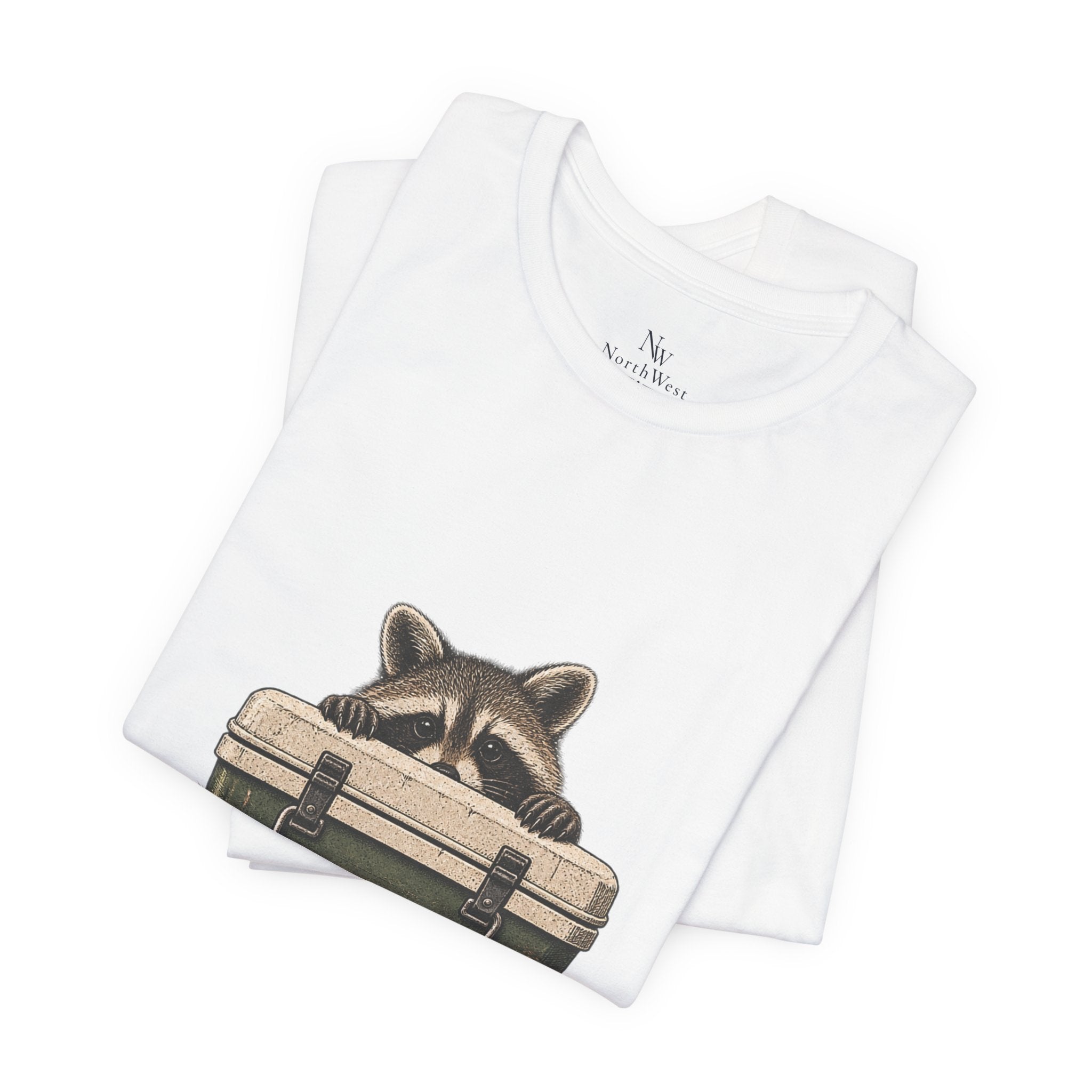 Local Wildlife Raccoon Camping Tee