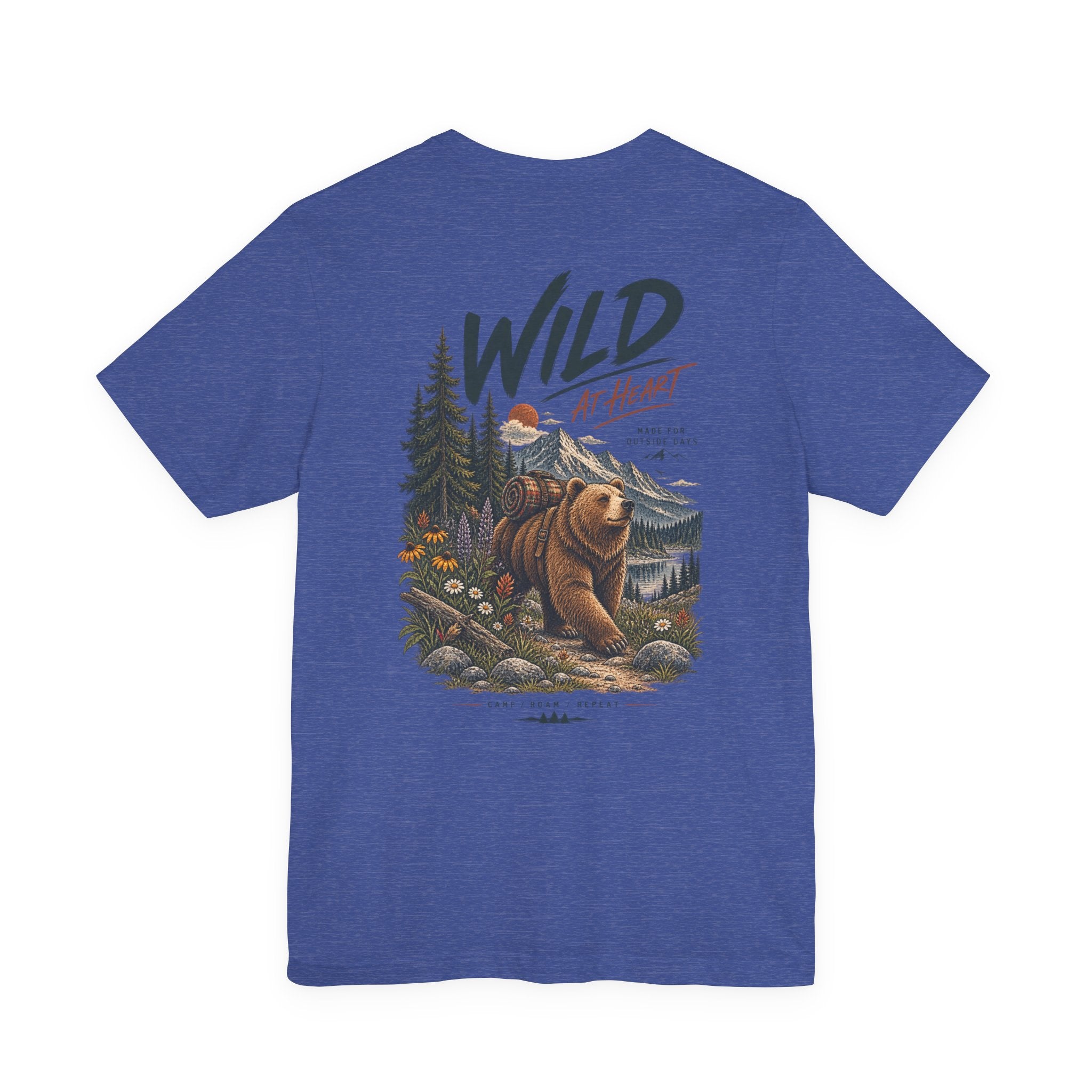 Wild at Heart Bear T-Shirt — Outdoor Nature Graphic Tee