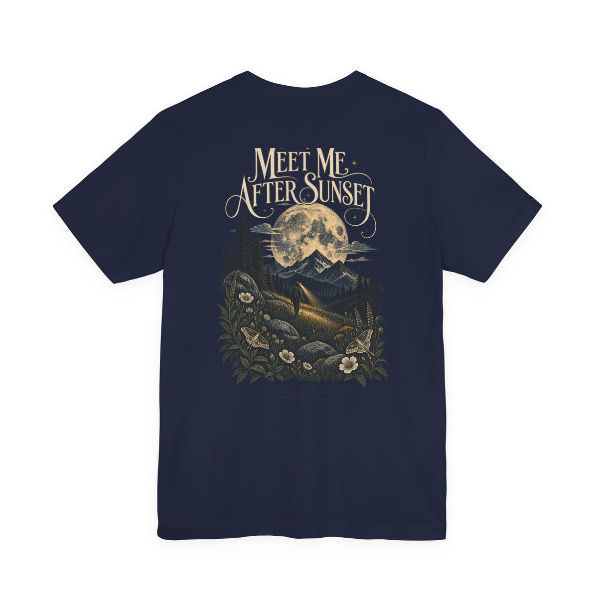 Meet Me After Sunset Tee — Vintage Moth & Moon Graphic T-Shirt