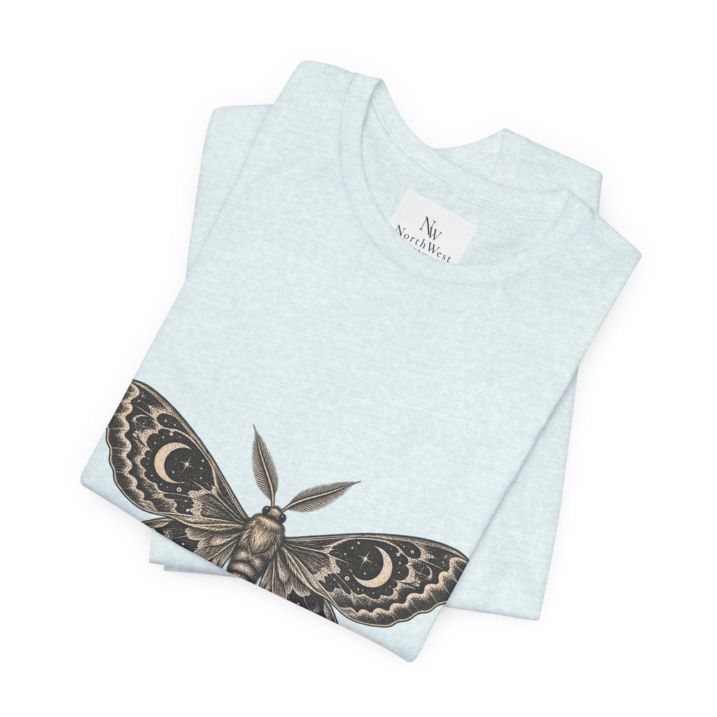 Meet Me After Sunset Tee — Vintage Moth & Moon Graphic T-Shirt