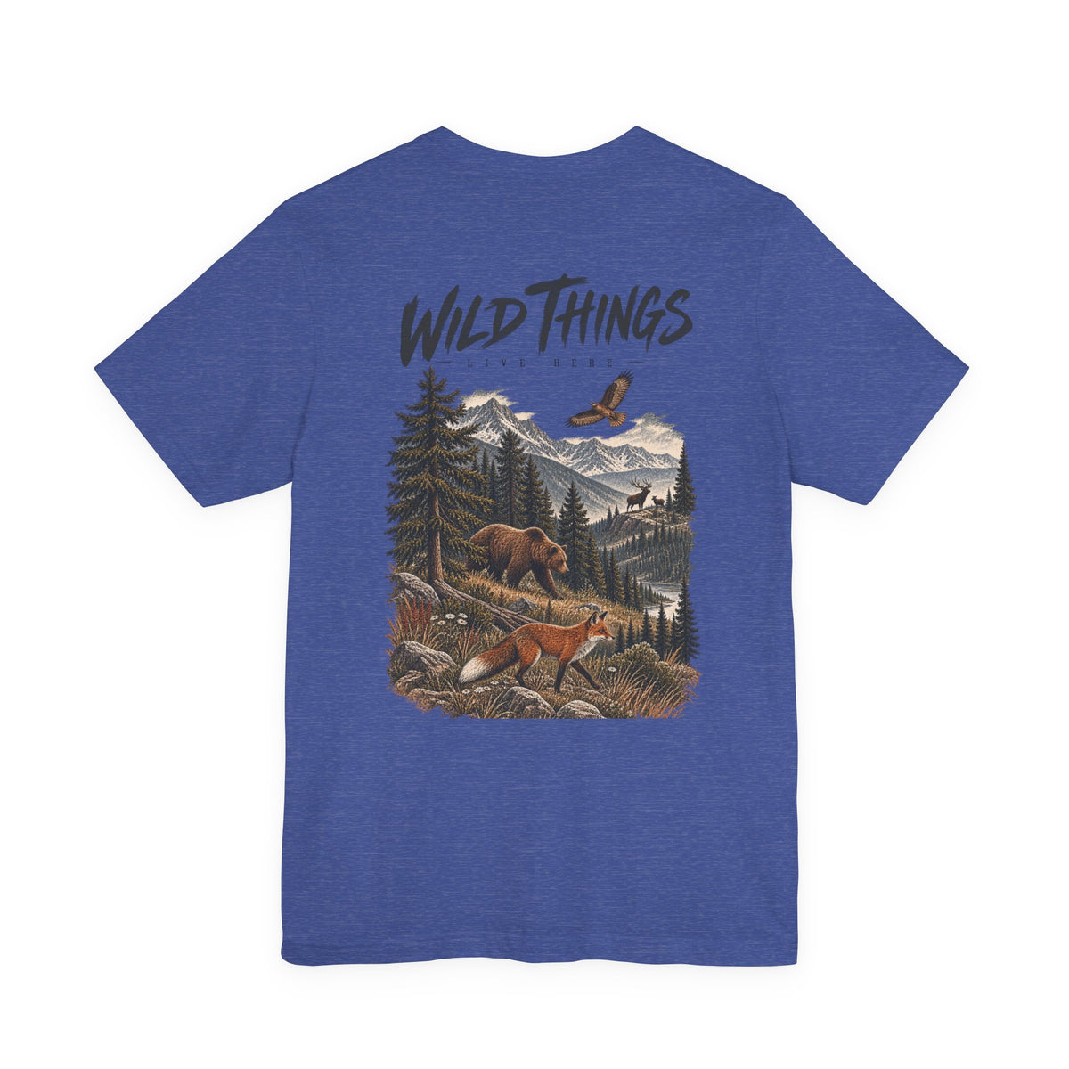 Wild Things Fox Tee — Woodland Nature Graphic T-Shirt