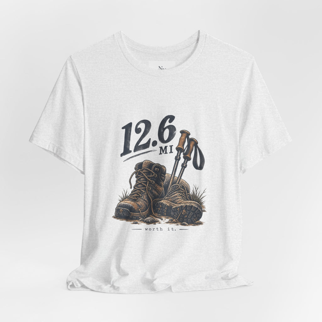 Hiking T-Shirt — “The Good Kind of Tired” 12.6 mi Adventure Tee