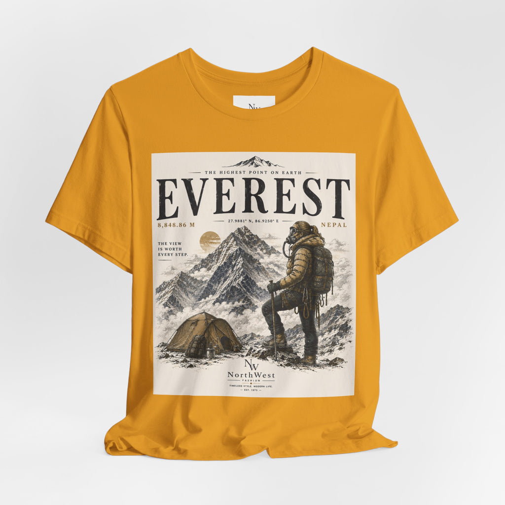 Everest Adventure Tee — Mountain Climber Vintage Graphic T‑Shirt