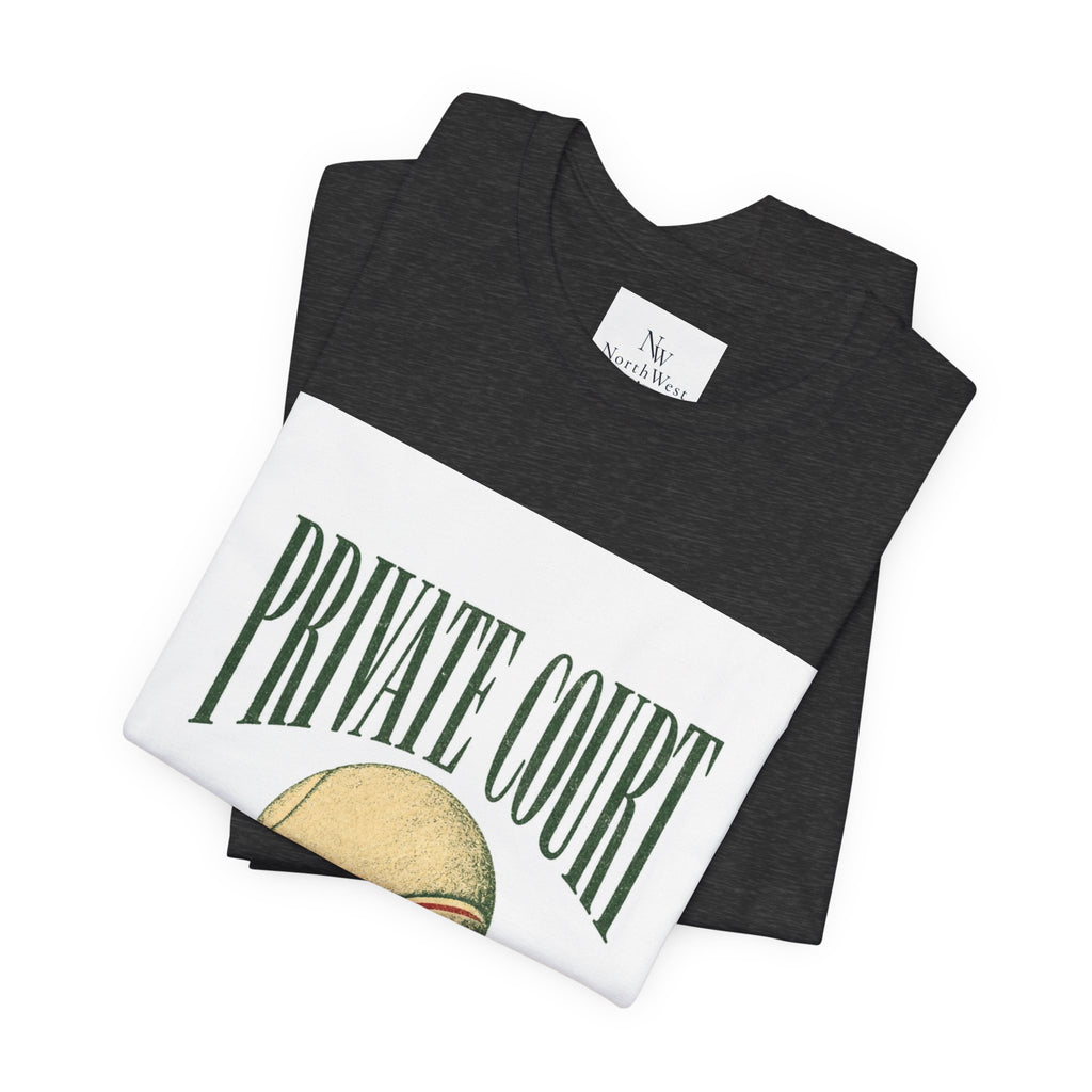 Private Court Tennis Tee — "After Four" Vintage Tennis Graphic T‑Shirt