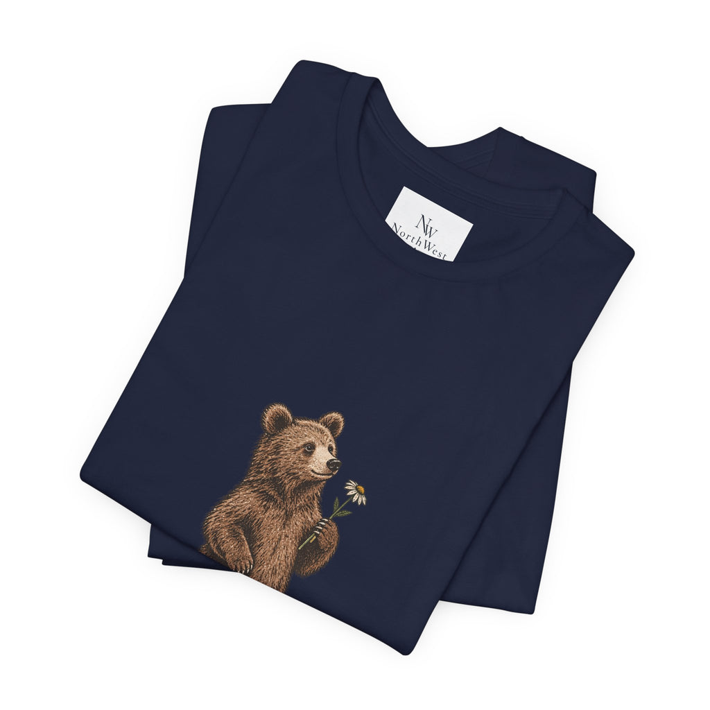 Little Wild One Bear Tee — Born A Little Wild Graphic T-Shirt