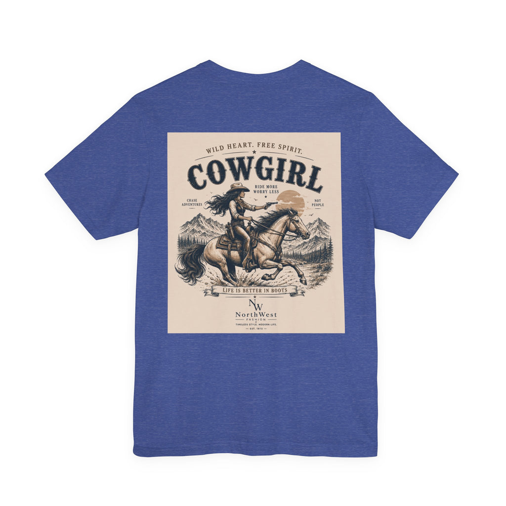Cowgirl Riding Adventure Tee – Western Horseback Graphic T-Shirt