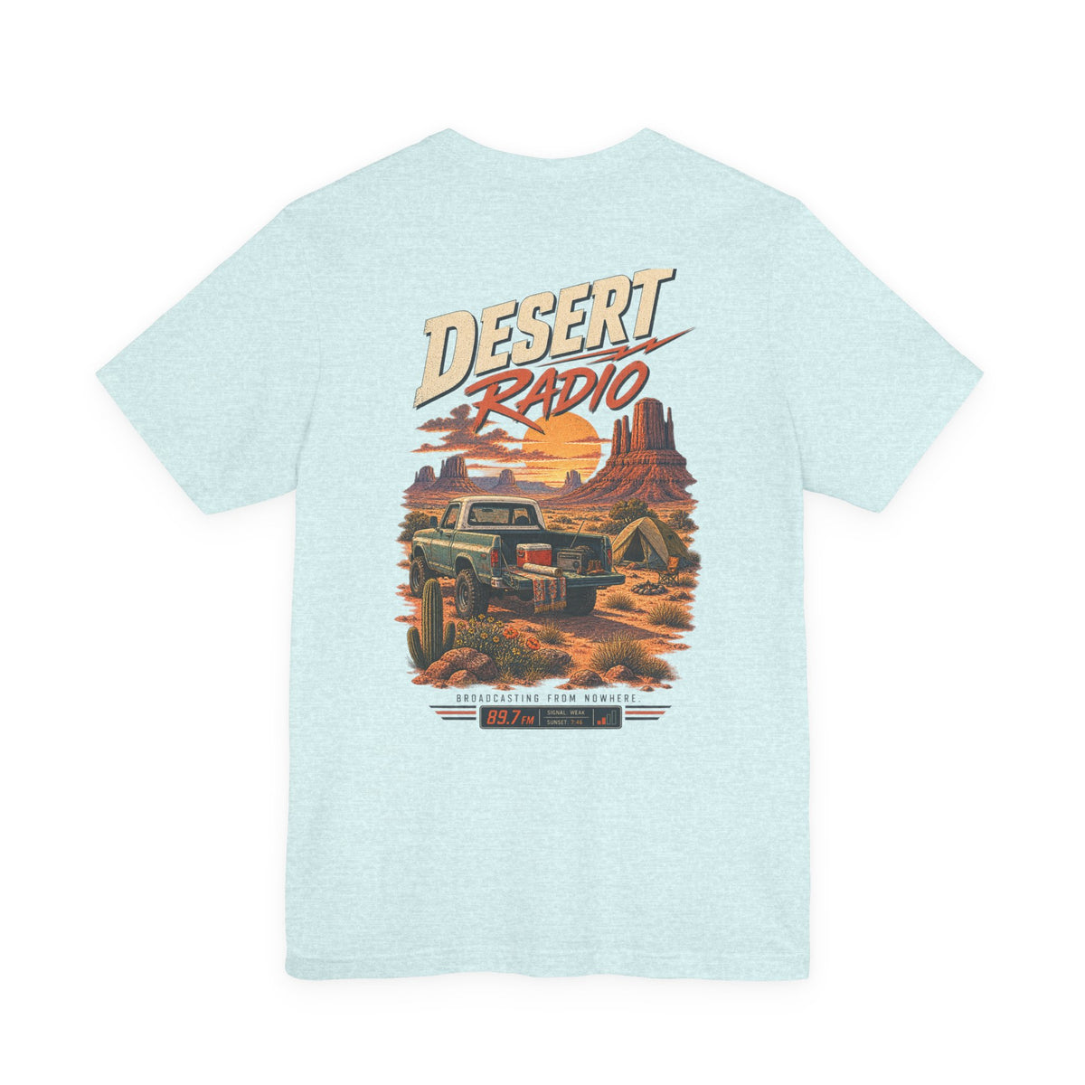 Desert Radio Tee — '89.7 Nowhere FM' Vintage Desert Radio Graphic T-Shirt