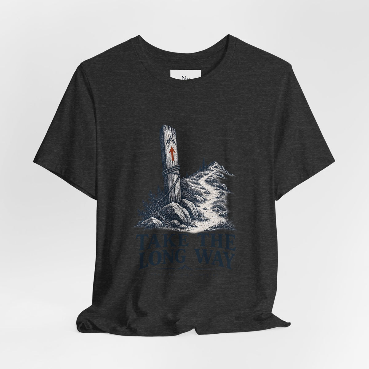 Take The Long Way T‑Shirt — Scenic Hiking Adventure Tee ("Take the Long Way" / "The Long Way Home")