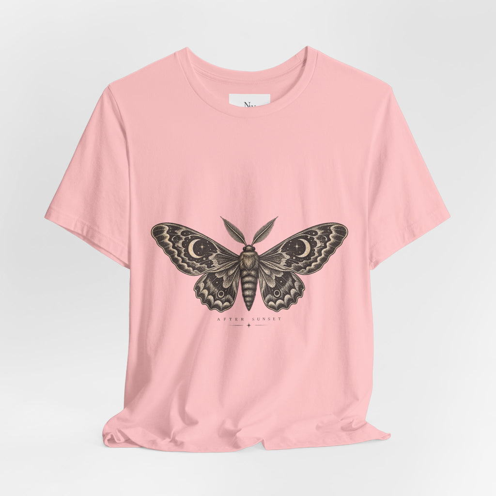 Meet Me After Sunset Tee — Vintage Moth & Moon Graphic T-Shirt