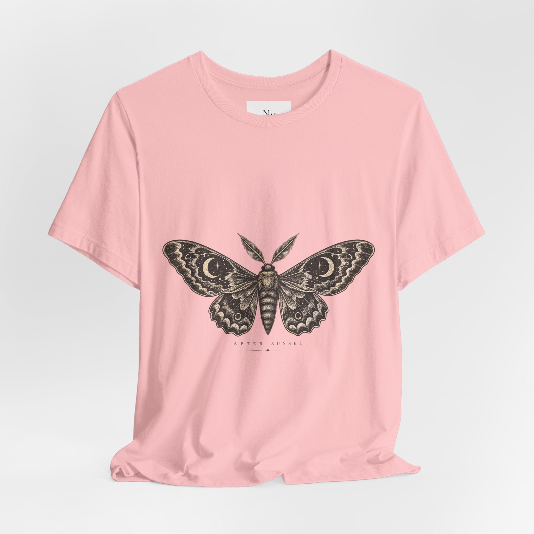 Meet Me After Sunset Tee — Vintage Moth & Moon Graphic T-Shirt