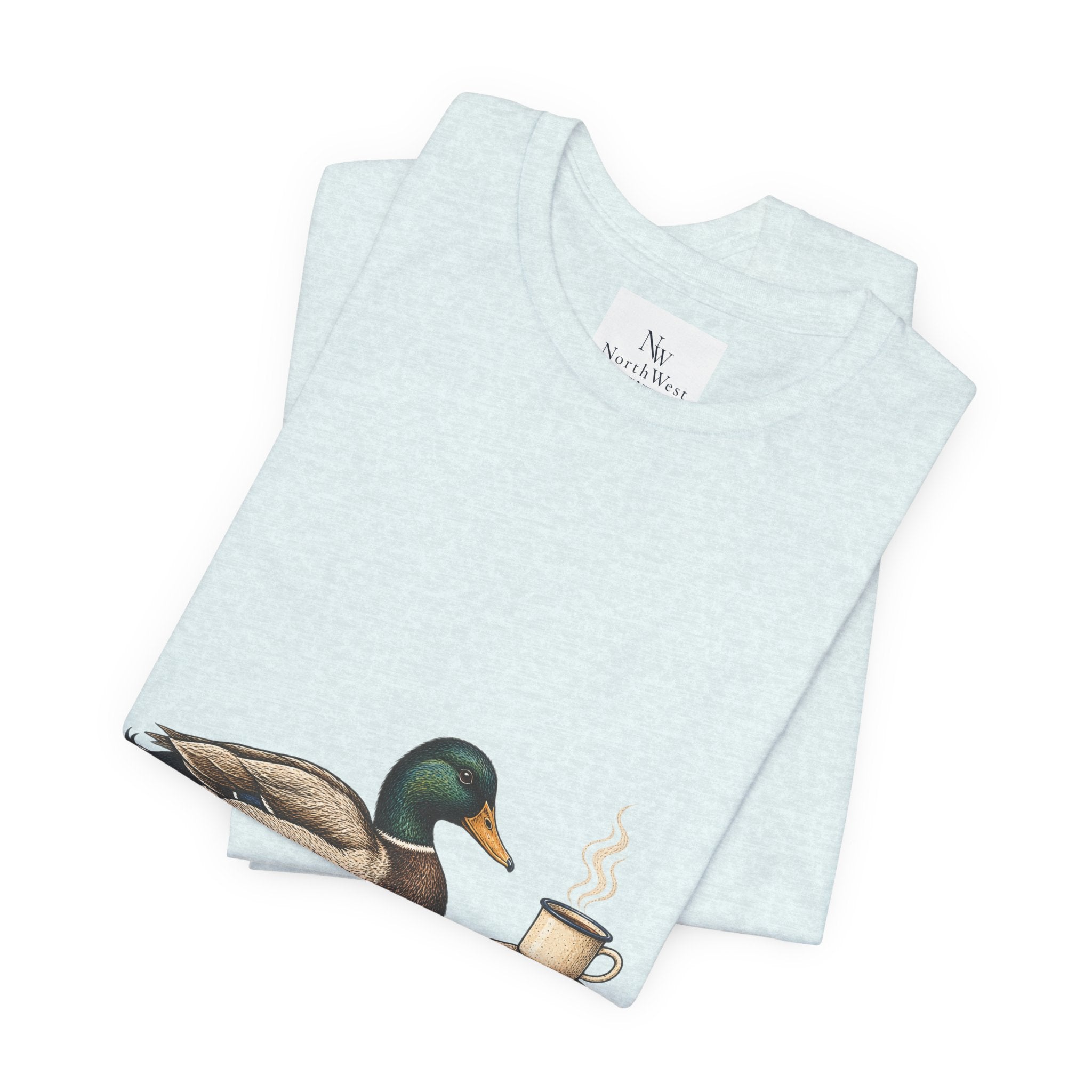 Slow Mornings Duck Tee — Cozy Cabin Nature Graphic T-Shirt