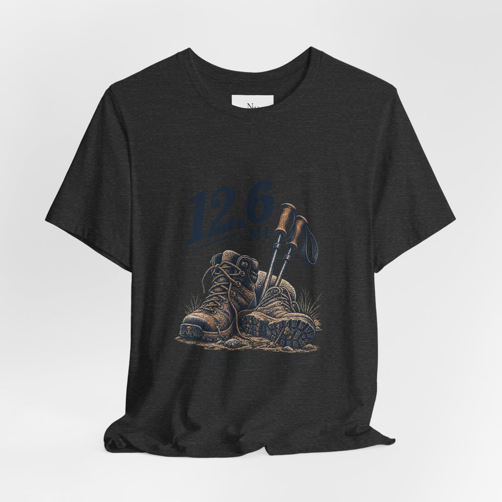 Hiking T-Shirt — “The Good Kind of Tired” 12.6 mi Adventure Tee