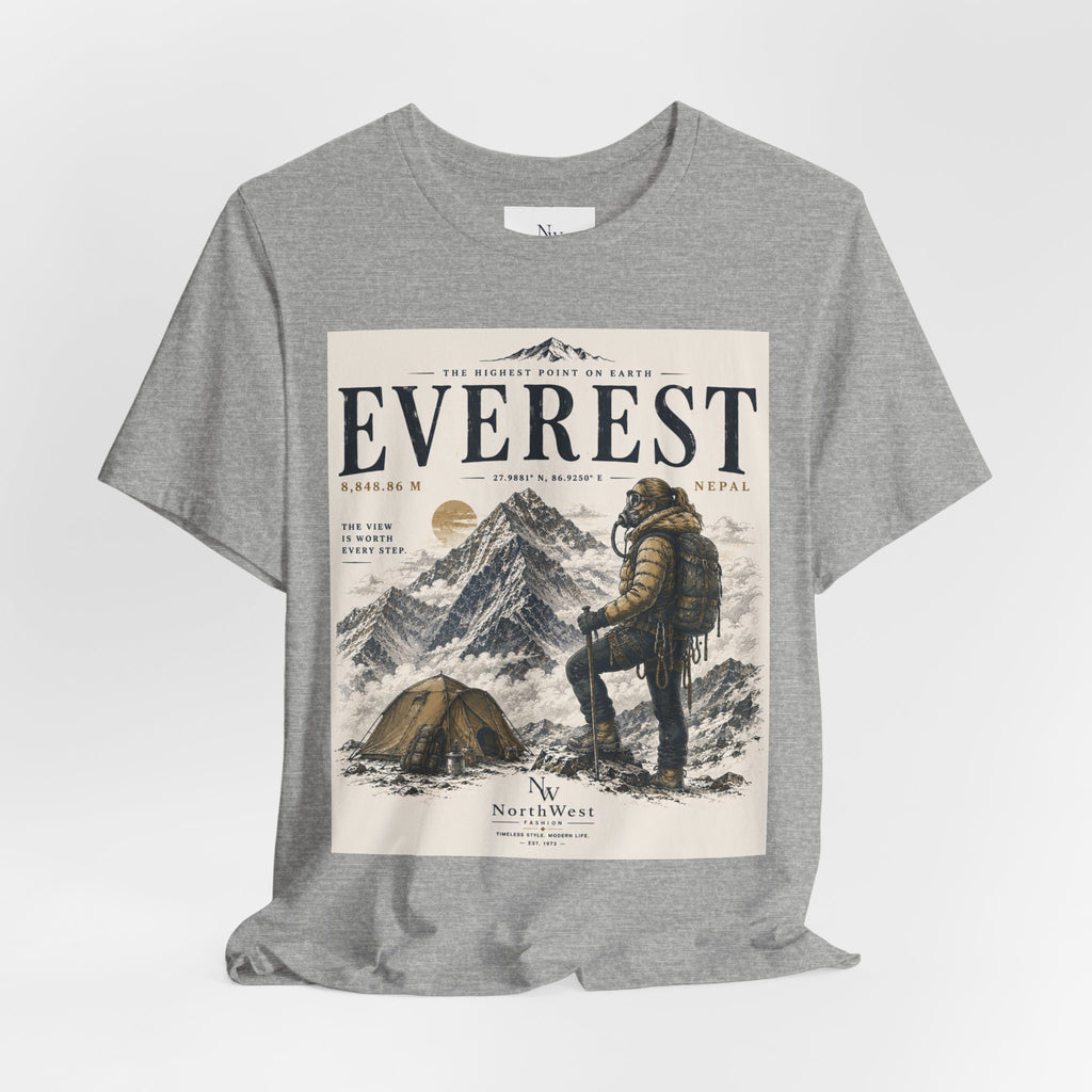 Everest Adventure Tee — Mountain Climber Vintage Graphic T‑Shirt