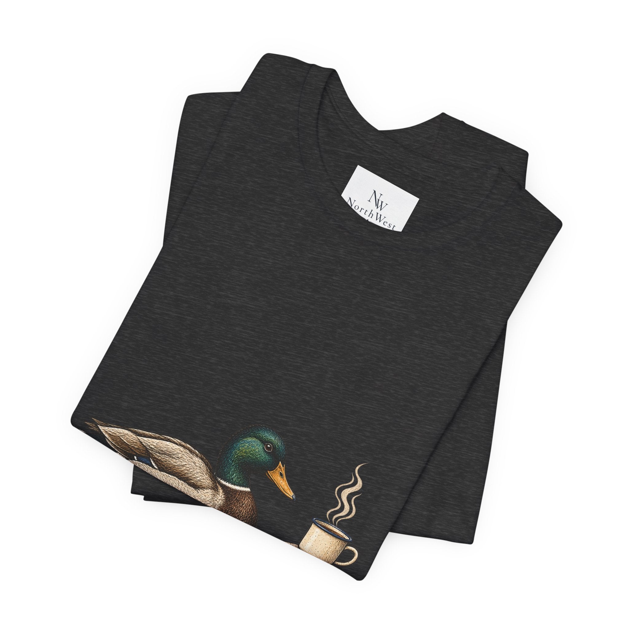 Slow Mornings Duck Tee — Cozy Cabin Nature Graphic T-Shirt