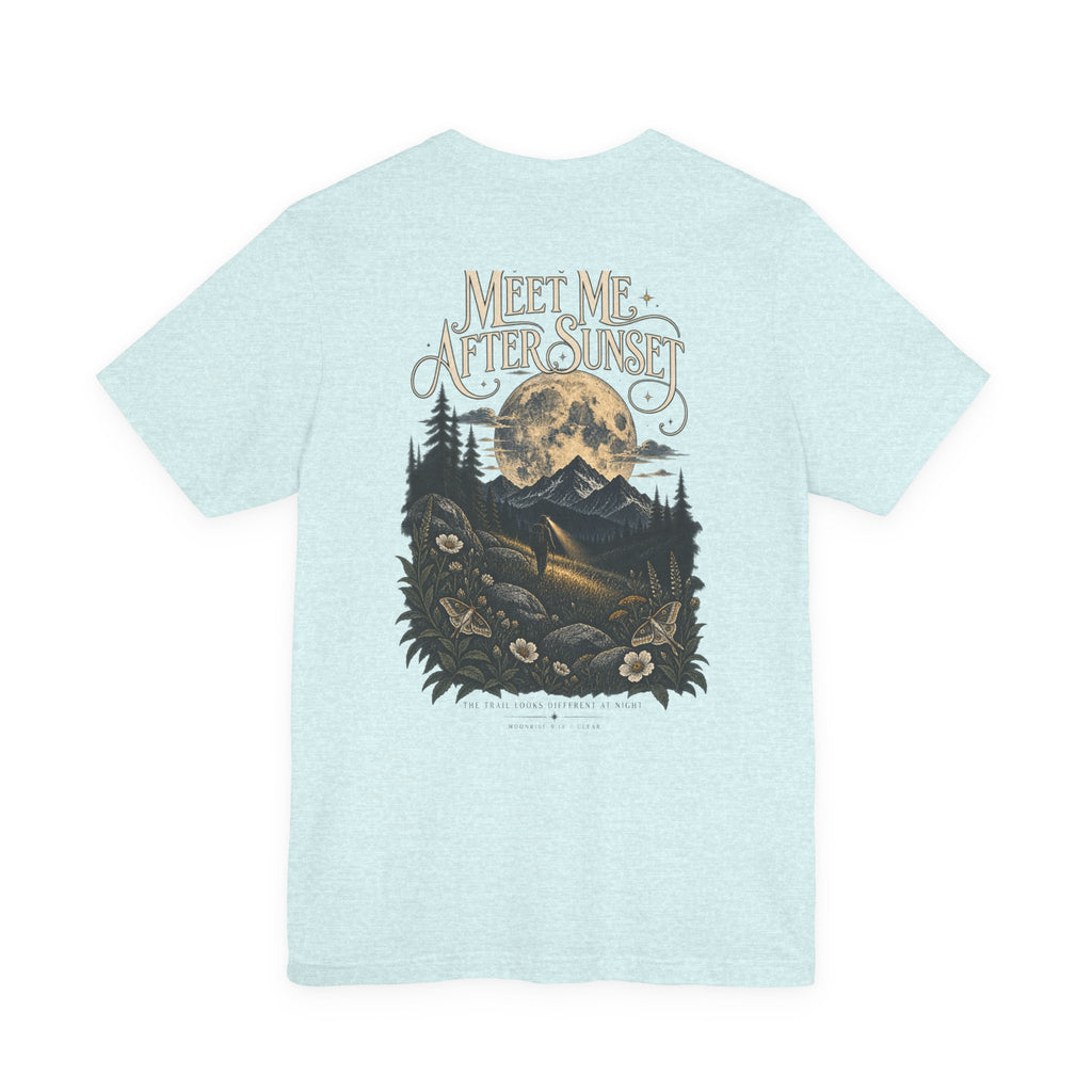 Meet Me After Sunset Tee — Vintage Moth & Moon Graphic T-Shirt
