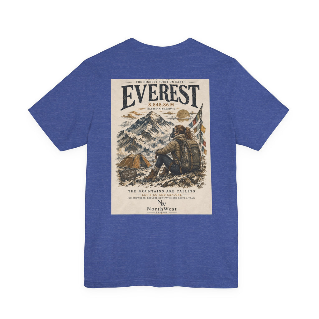 Everest Adventure Tee — Mountain Climber Vintage Graphic T‑Shirt