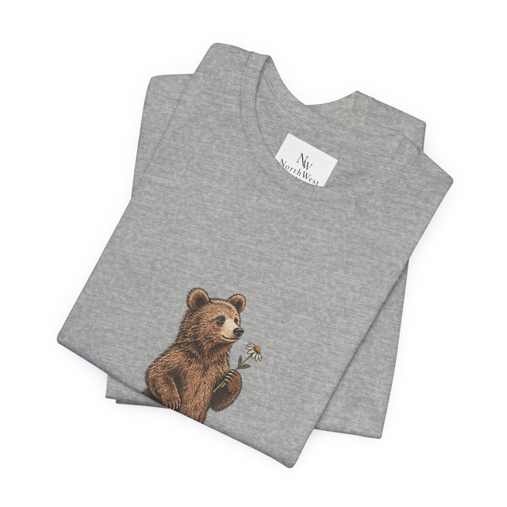 Little Wild One Bear Tee — Born A Little Wild Graphic T-Shirt