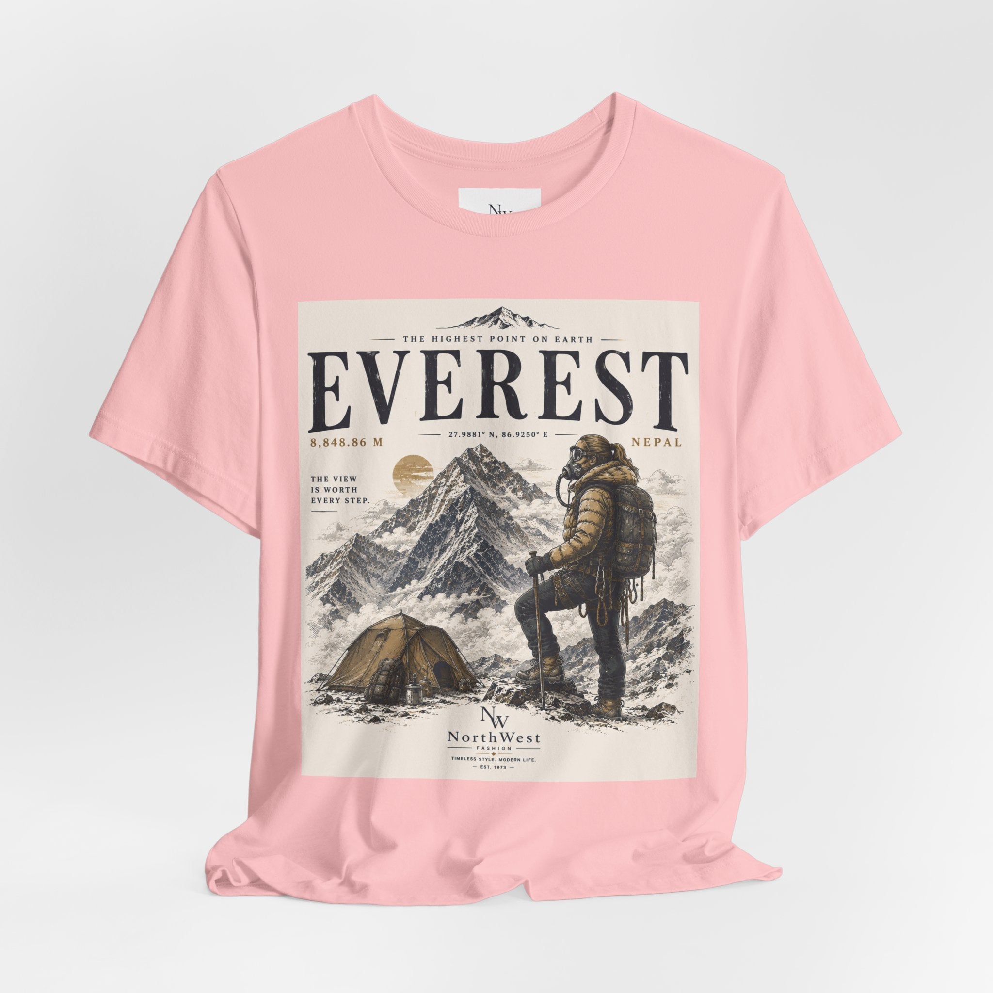 Everest Adventure Tee — Mountain Climber Vintage Graphic T‑Shirt
