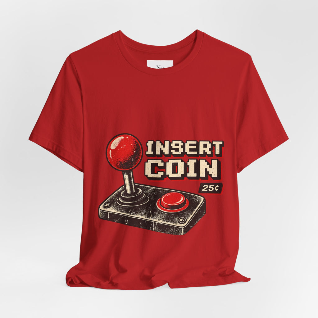 Insert Coin Arcade T‑Shirt — "One More Game" Retro Gaming Tee