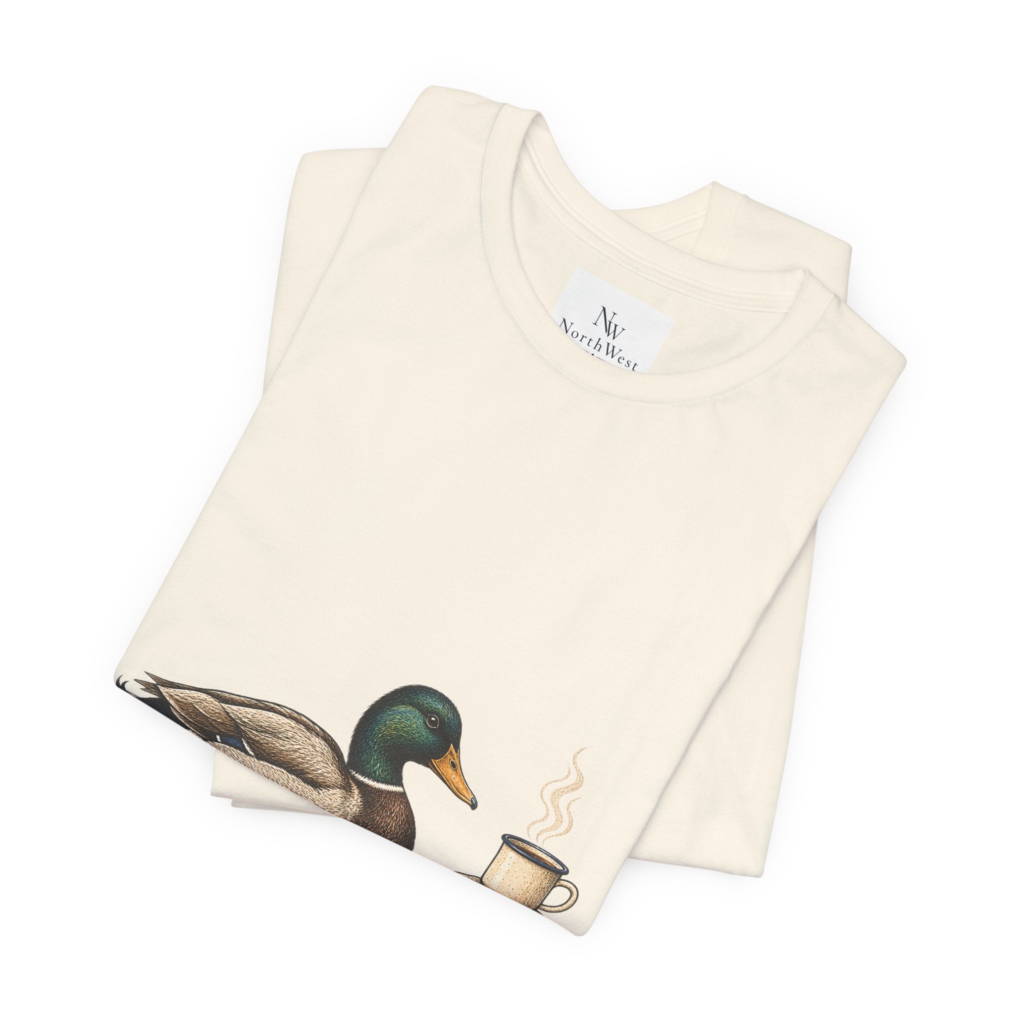 Slow Mornings Duck Tee — Cozy Cabin Nature Graphic T-Shirt