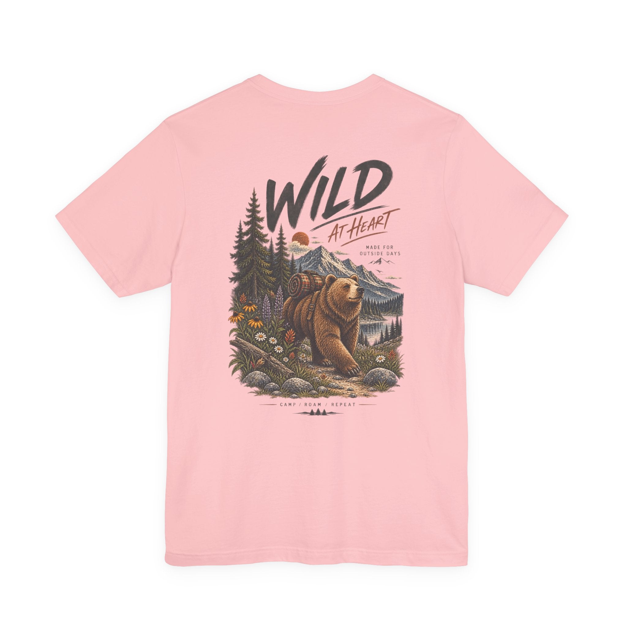 Wild at Heart Bear T-Shirt — Outdoor Nature Graphic Tee