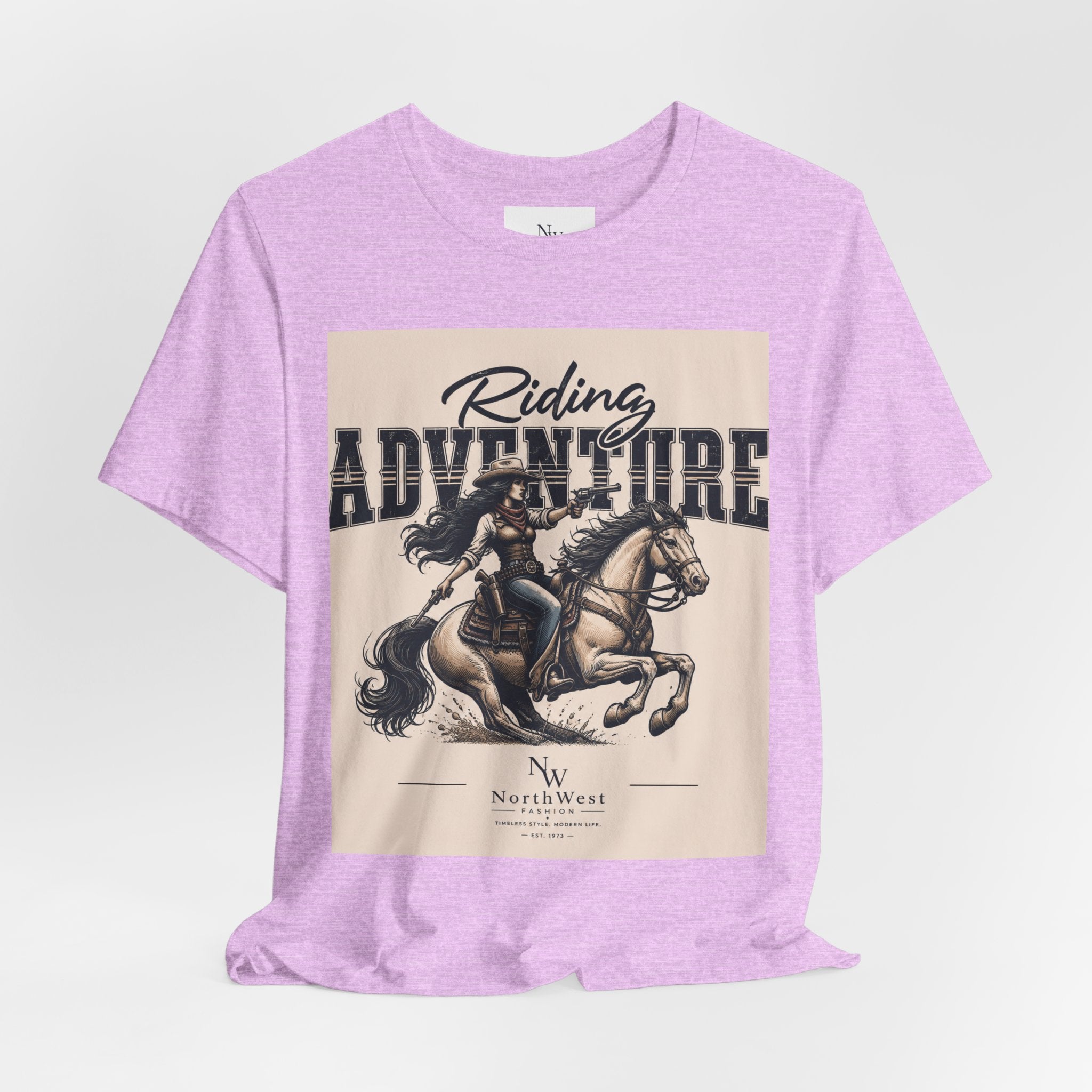 Cowgirl Riding Adventure Tee – Western Horseback Graphic T-Shirt