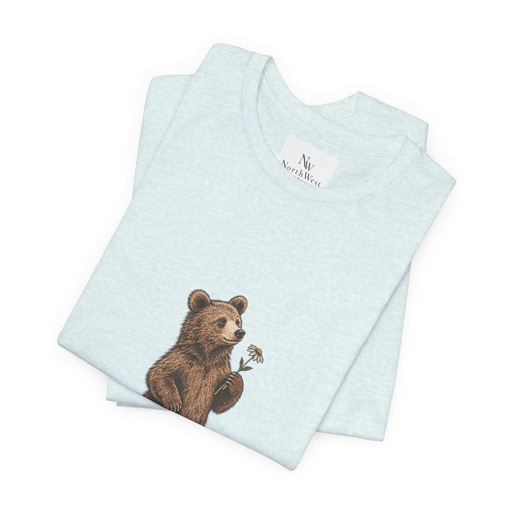 Little Wild One Bear Tee — Born A Little Wild Graphic T-Shirt