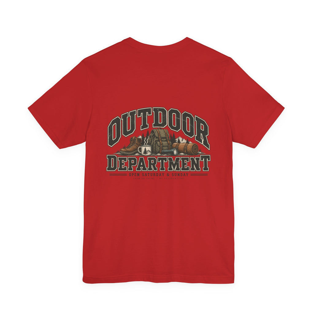 Outdoor Dept. Graphic Tee — Adventure Camping T-Shirt