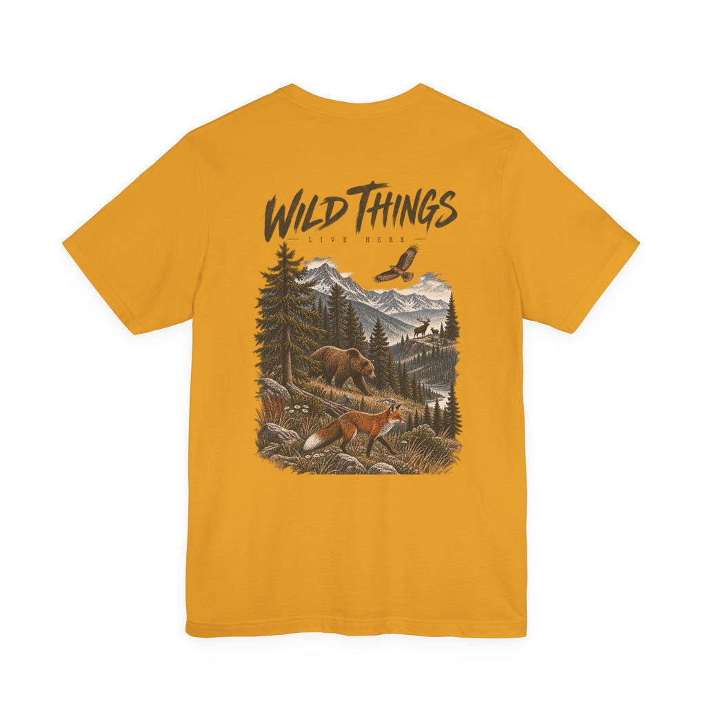 Wild Things Fox Tee — Woodland Nature Graphic T-Shirt