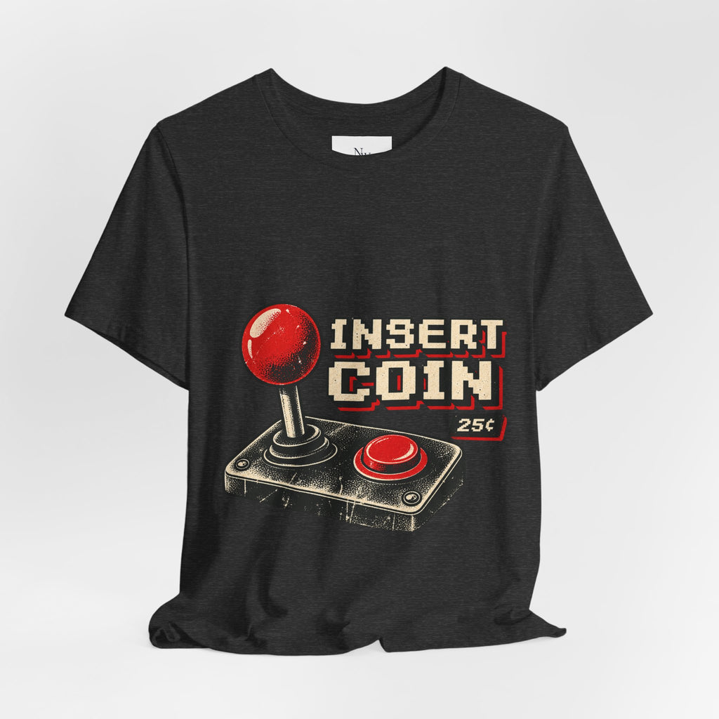 Insert Coin Arcade T‑Shirt — "One More Game" Retro Gaming Tee