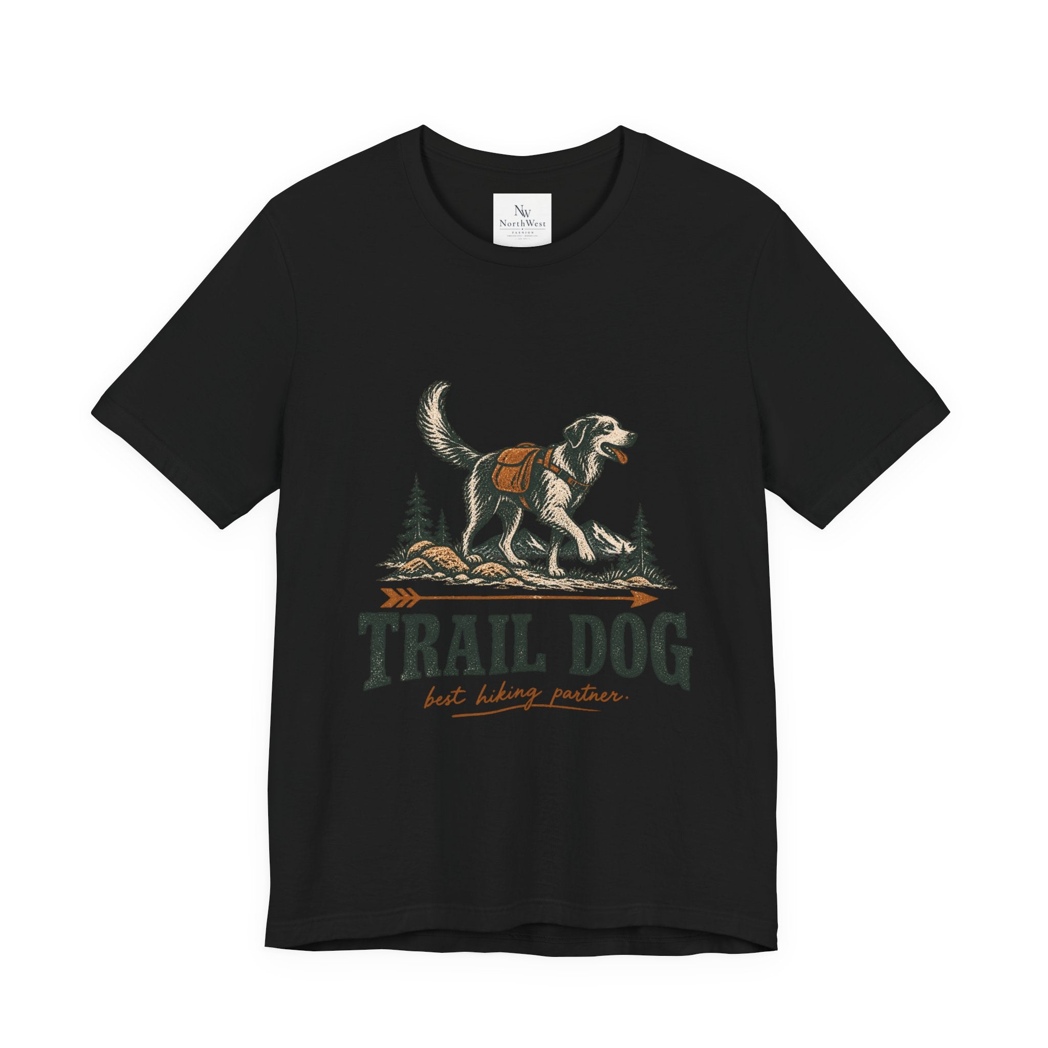 Trail Dog Tee — "Trails Are Better With Dogs" Outdoor Hiking Shirt