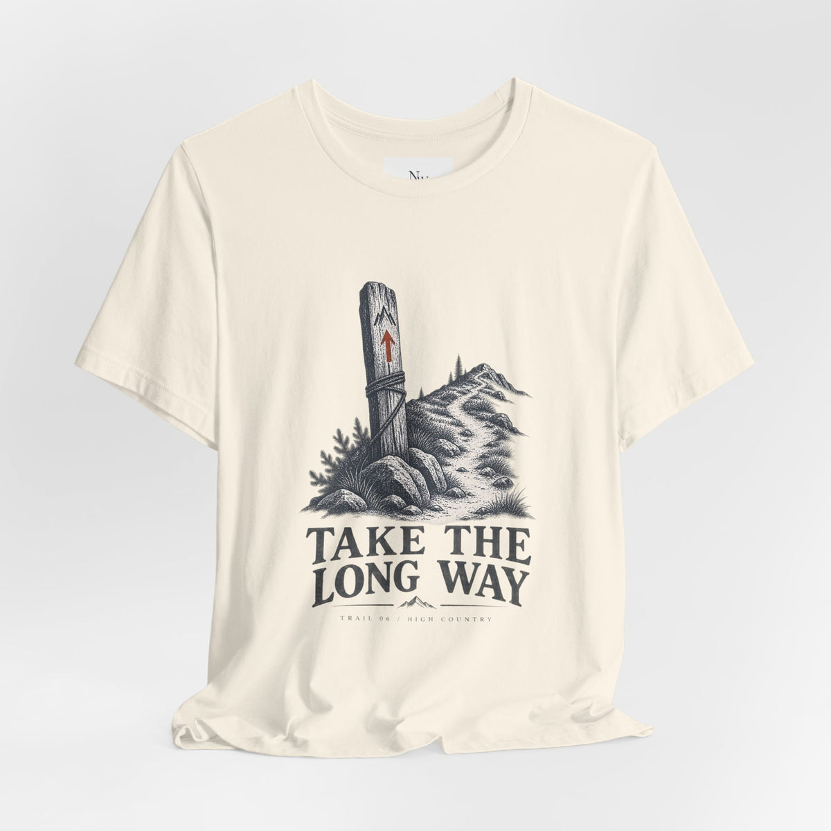 Take The Long Way T‑Shirt — Scenic Hiking Adventure Tee ("Take the Long Way" / "The Long Way Home")