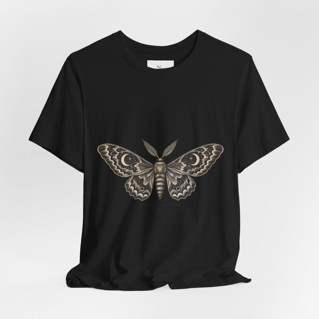 Meet Me After Sunset Tee — Vintage Moth & Moon Graphic T-Shirt