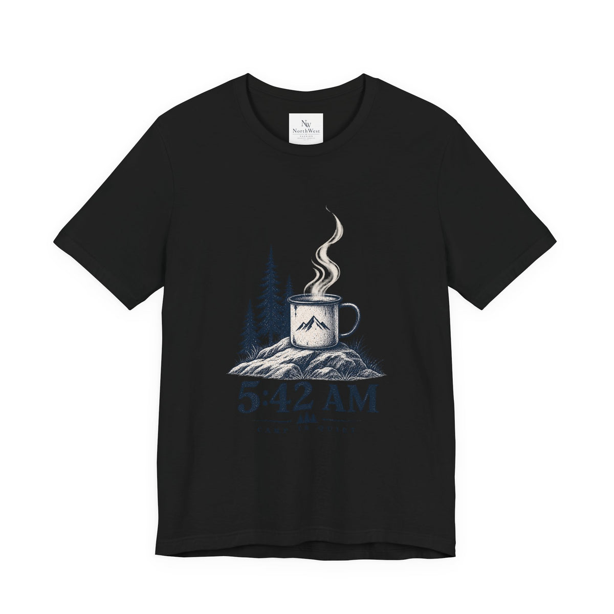 5:42 AM Camping T‑Shirt — "Before Everyone Else" Morning Coffee & Mountain Tee