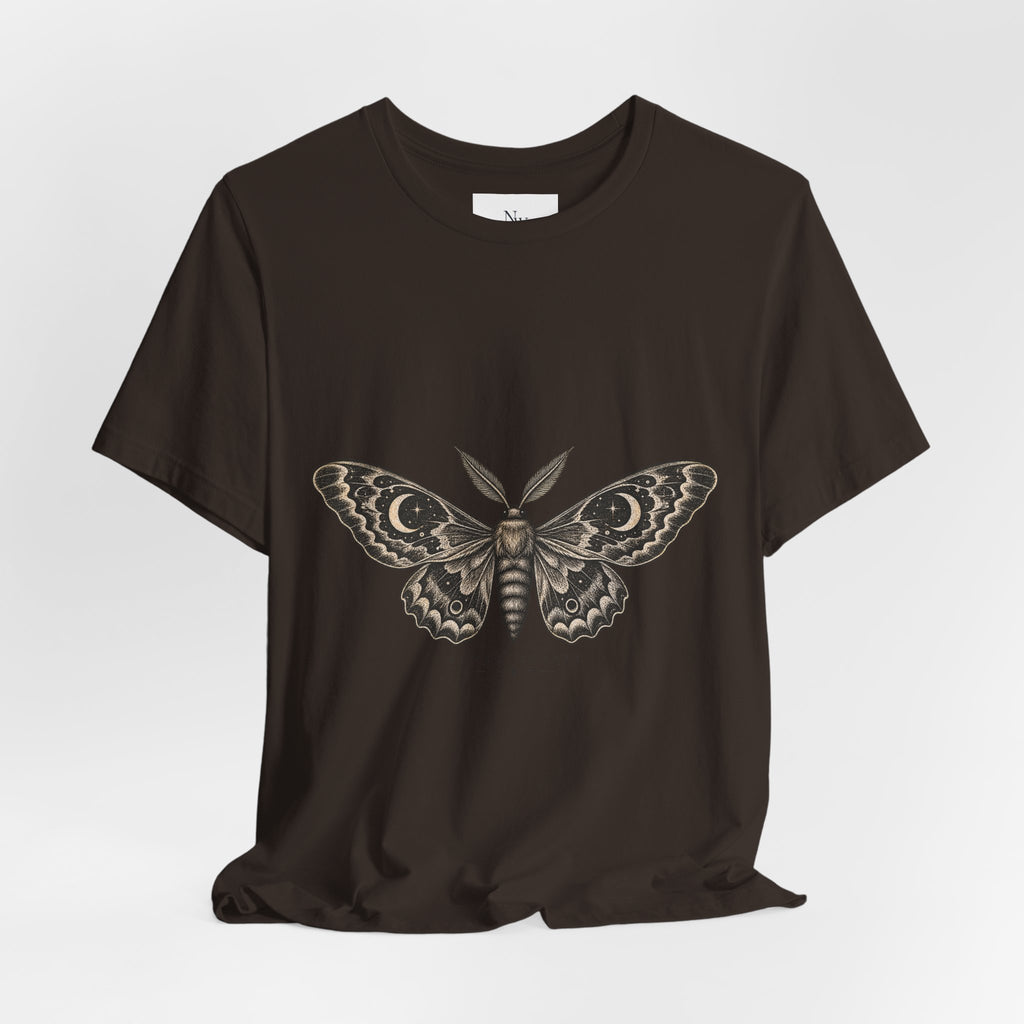 Meet Me After Sunset Tee — Vintage Moth & Moon Graphic T-Shirt