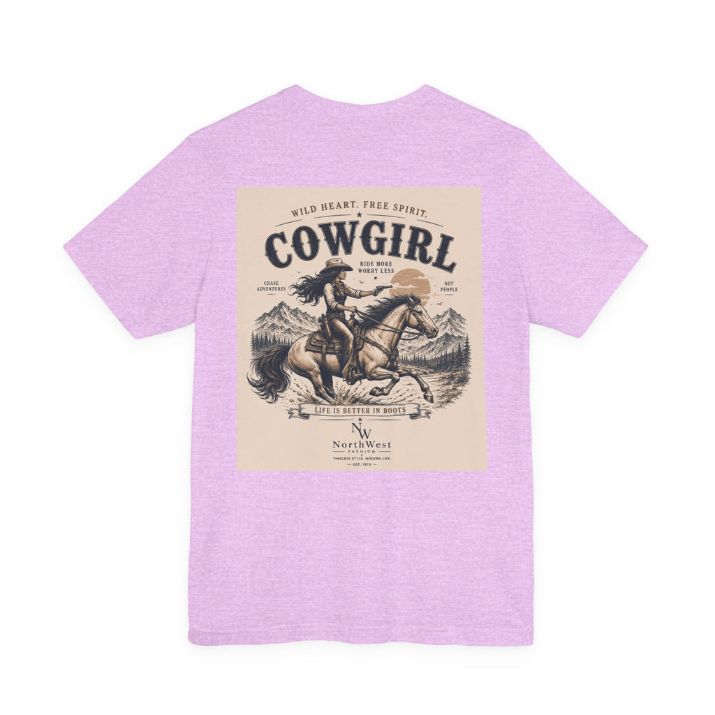 Cowgirl Riding Adventure Tee – Western Horseback Graphic T-Shirt
