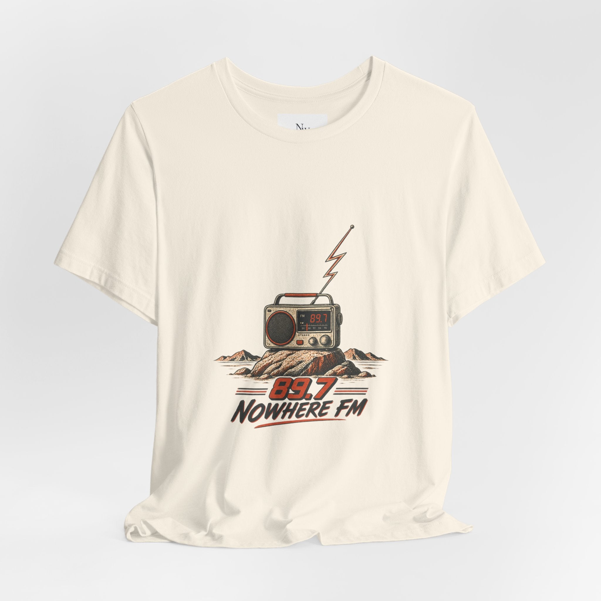Desert Radio Tee — '89.7 Nowhere FM' Vintage Desert Radio Graphic T-Shirt