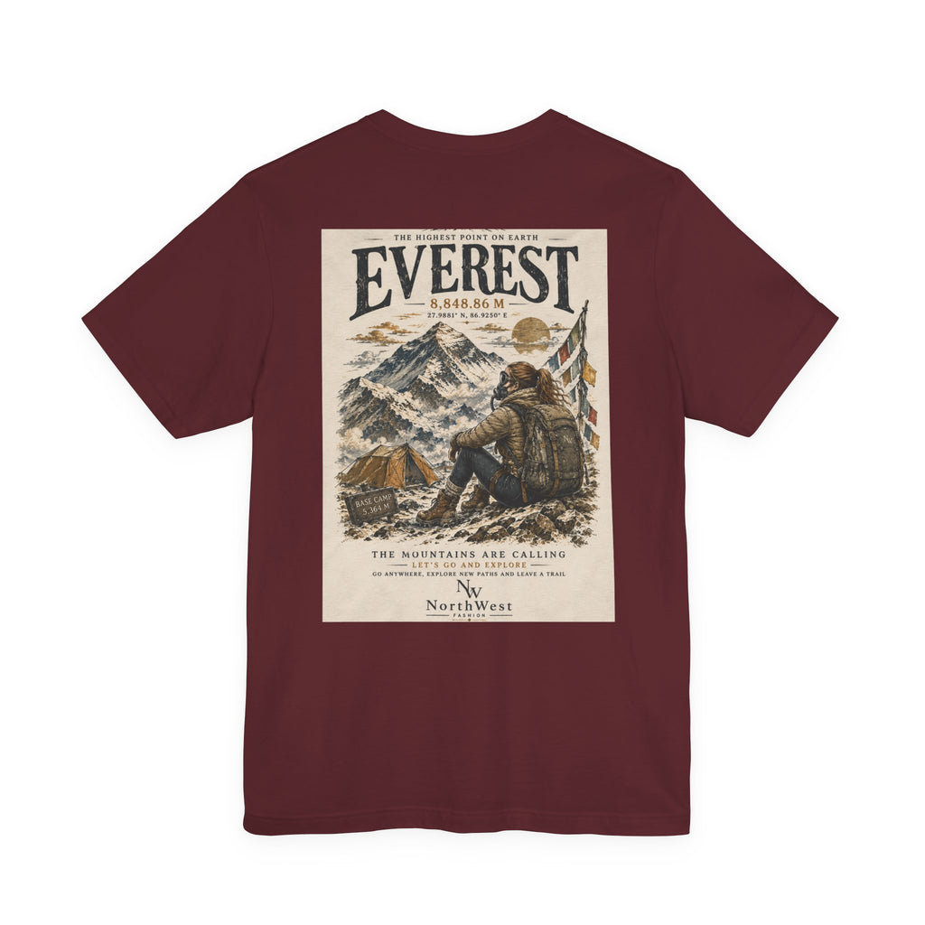 Everest Adventure Tee — Mountain Climber Vintage Graphic T‑Shirt