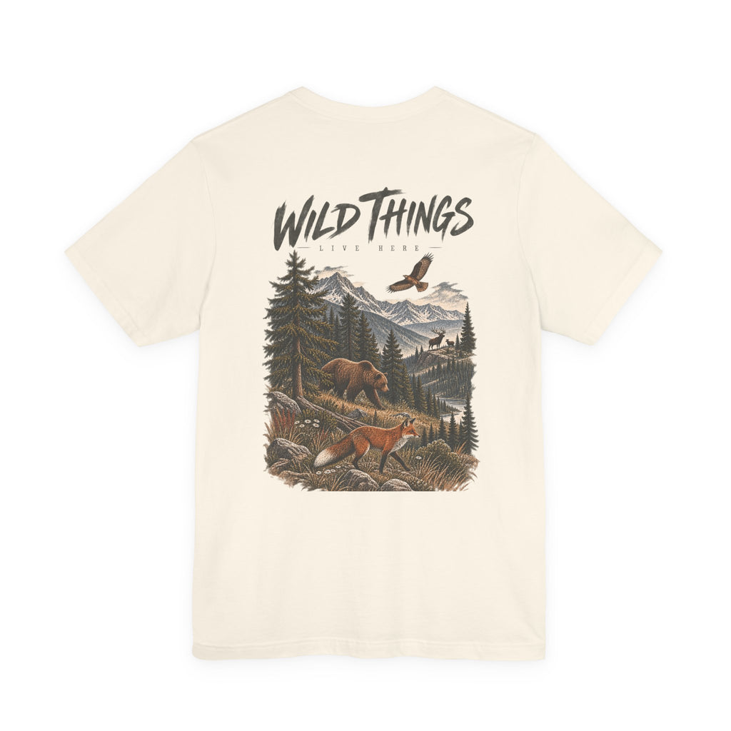 Wild Things Fox Tee — Woodland Nature Graphic T-Shirt