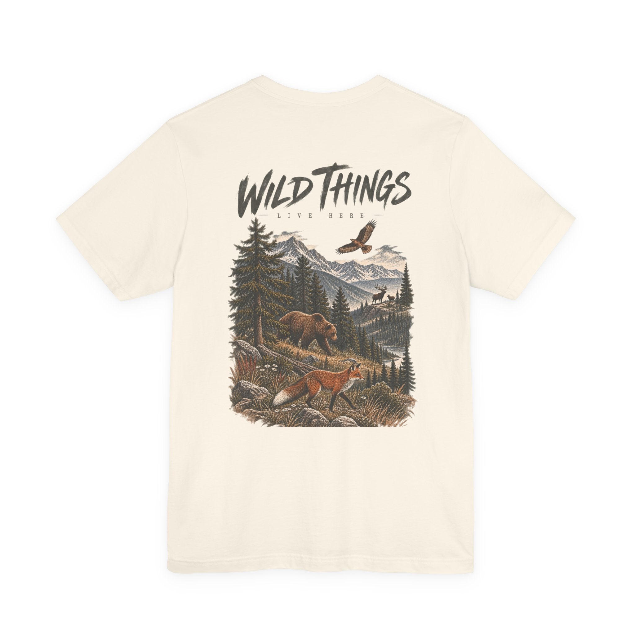 Wild Things Fox Tee — Woodland Nature Graphic T-Shirt
