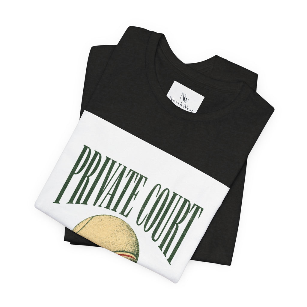 Private Court Tennis Tee — "After Four" Vintage Tennis Graphic T‑Shirt