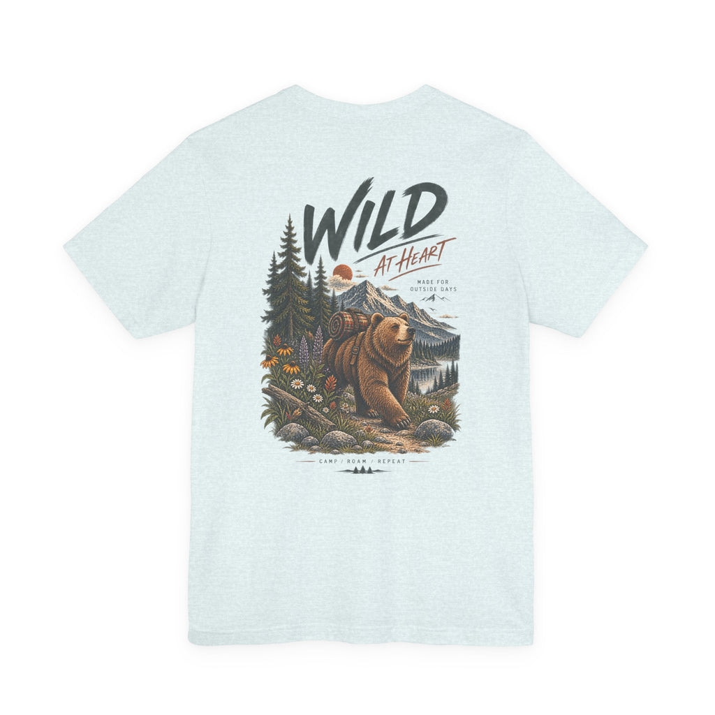 Wild at Heart Bear T-Shirt — Outdoor Nature Graphic Tee