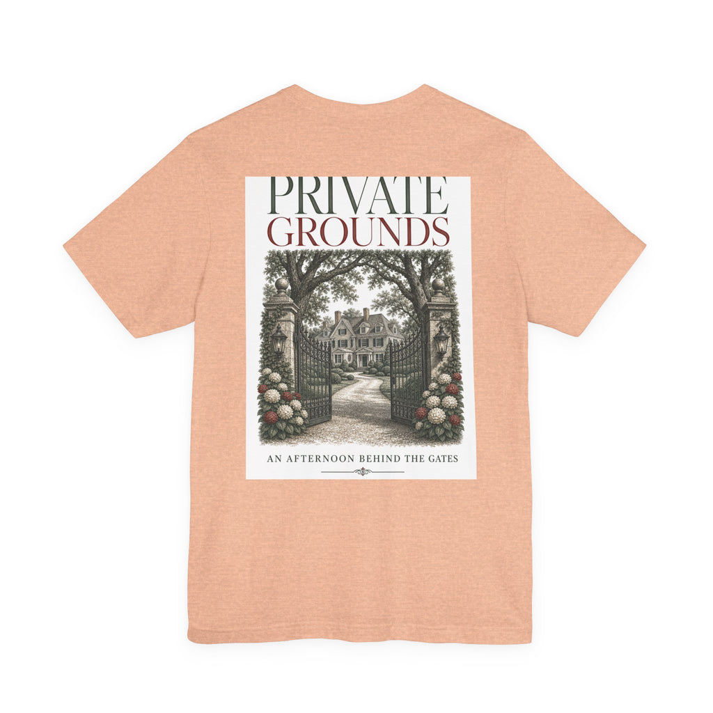 Private Grounds Tee — Vintage Garden Gate Graphic T‑Shirt